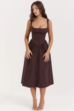 Rich Brown Midi Sundress 25 Rich Brown Midi Sundress -Traumhafte Kleider tatiana 5