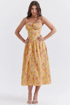 Butter Print Midi Sundress -Traumhafte Kleider tatiana b6a
