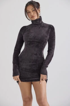 Charcoal Chenille Mini Dress -Traumhafte Kleider taya 6c