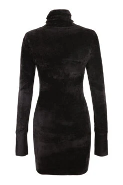 Charcoal Chenille Mini Dress -Traumhafte Kleider taya charcoal 02a