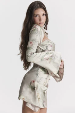 Vintage Floral Draped Corset Dress -Traumhafte Kleider toira 9