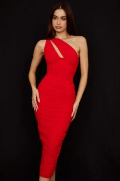Scarlet Asymmetric Cutout Midi Dress 18 Scarlet Asymmetric Cutout Midi Dress -Traumhafte Kleider valentina 3 1