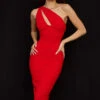 Scarlet Asymmetric Cutout Midi Dress -Traumhafte Kleider valentina r1a v2
