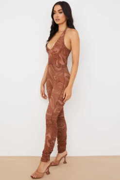 Swirl Mesh Leggings -Traumhafte Kleider violet 4