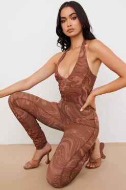 Swirl Mesh Leggings -Traumhafte Kleider violet 7