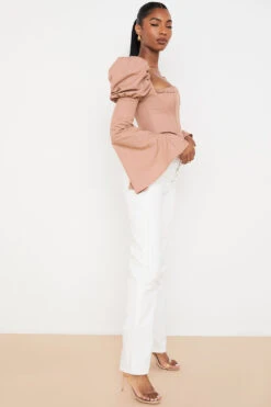 White Vintage Fit High Waist Jeans -Traumhafte Kleider yara 5