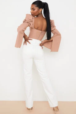 White Vintage Fit High Waist Jeans -Traumhafte Kleider yara 6