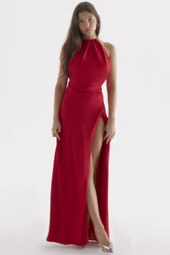 Red Rose Thigh Slit Maxi Dress -Traumhafte Kleider zanab 4